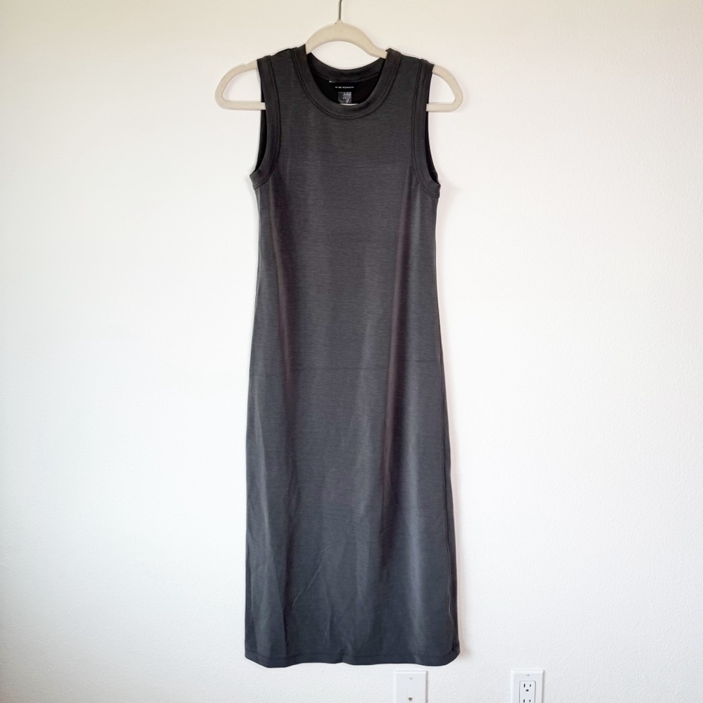 Club Monaco Grey Sleeveless Knit Tank‎ Midi Dress Small - Picture 3 of 8